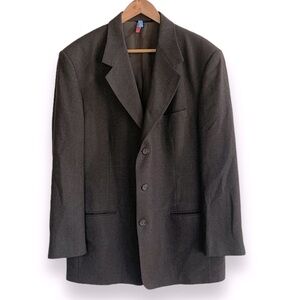 DANIEL HECHTER - Dark Grey Wool Blend‎ suit jacket blazer - 42 R